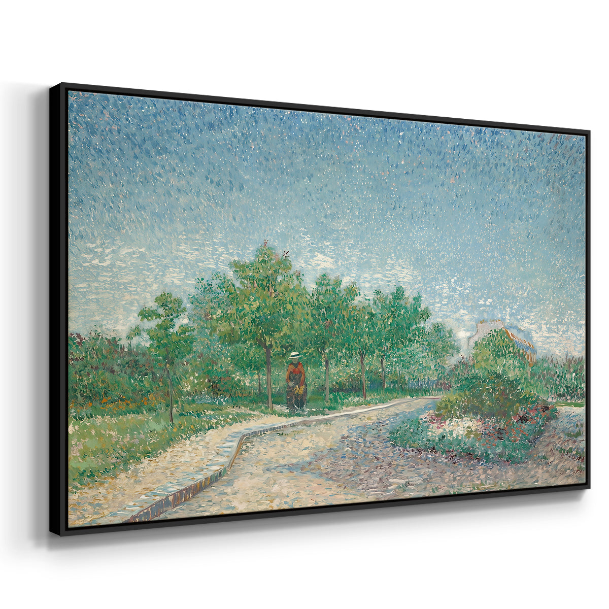 Square Saint-Pierre, Paris, 1887 - Floater Framed Canvas Print