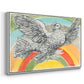 Flying Dove with Rainbow (Colombe volant à l'Arc-en-ciel), 1952 - Floater Framed Canvas Print