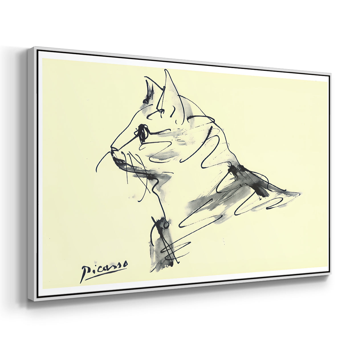 Cat (Le chat), c. 1961 - Floater Framed Canvas Print