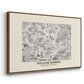 Fleurs, 1866 (Morris Inspired) - Floater Framed Canvas Print
