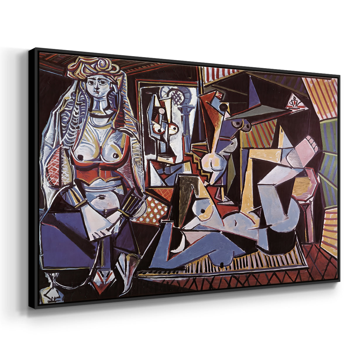 Women of Algiers (Version O), 1955 - Floater Framed Canvas Print