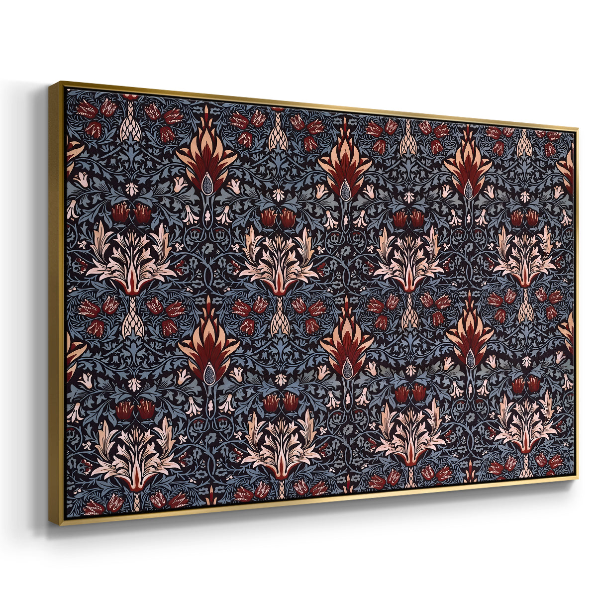 Snakeshead (Printed Textile), c. 1876 - Floater Framed Canvas Print
