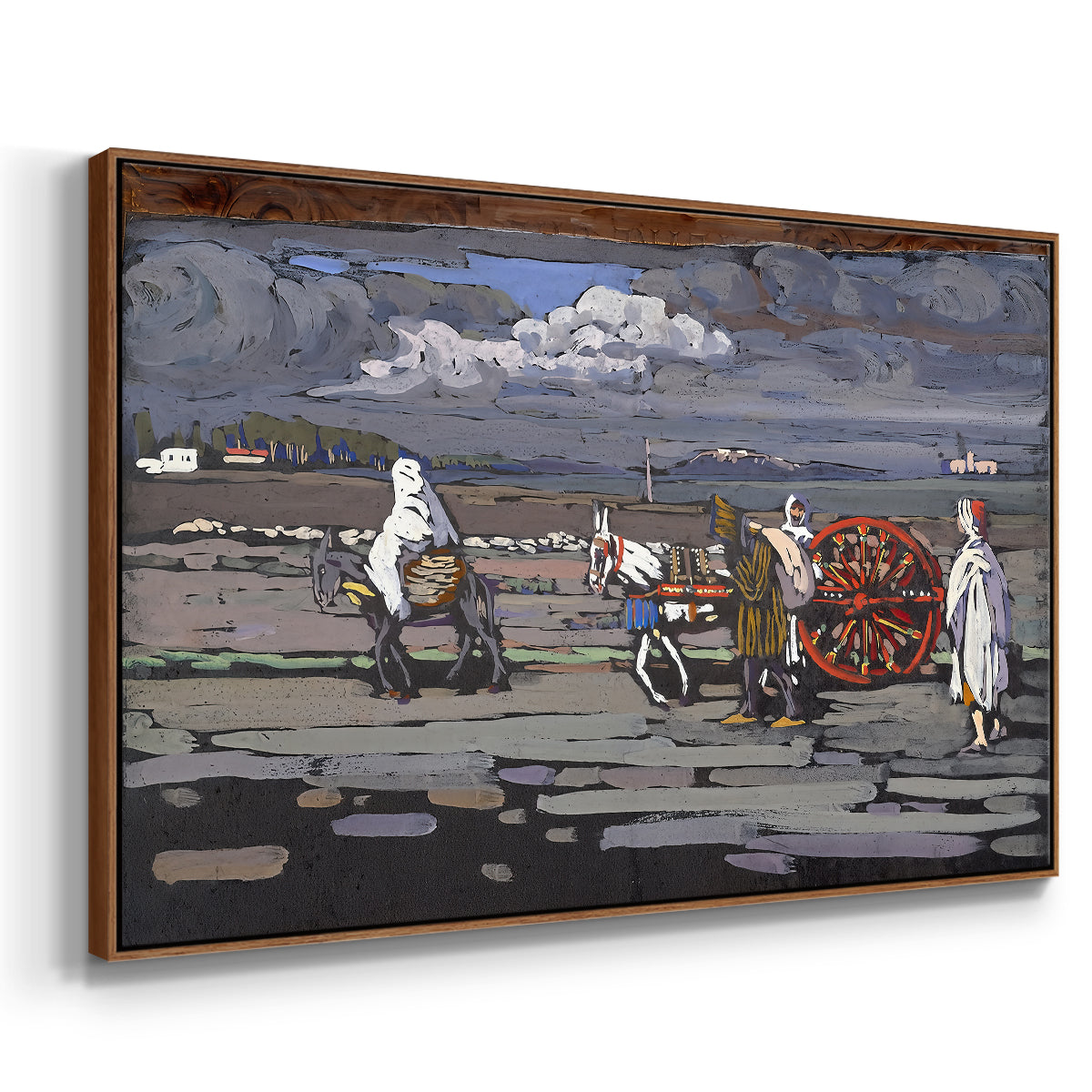 Country Road (Landstrasse), 1905 - Floater Framed Canvas Print