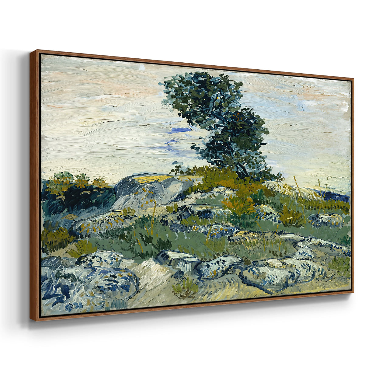 The Rocks, 1888 - Floater Framed Canvas Print