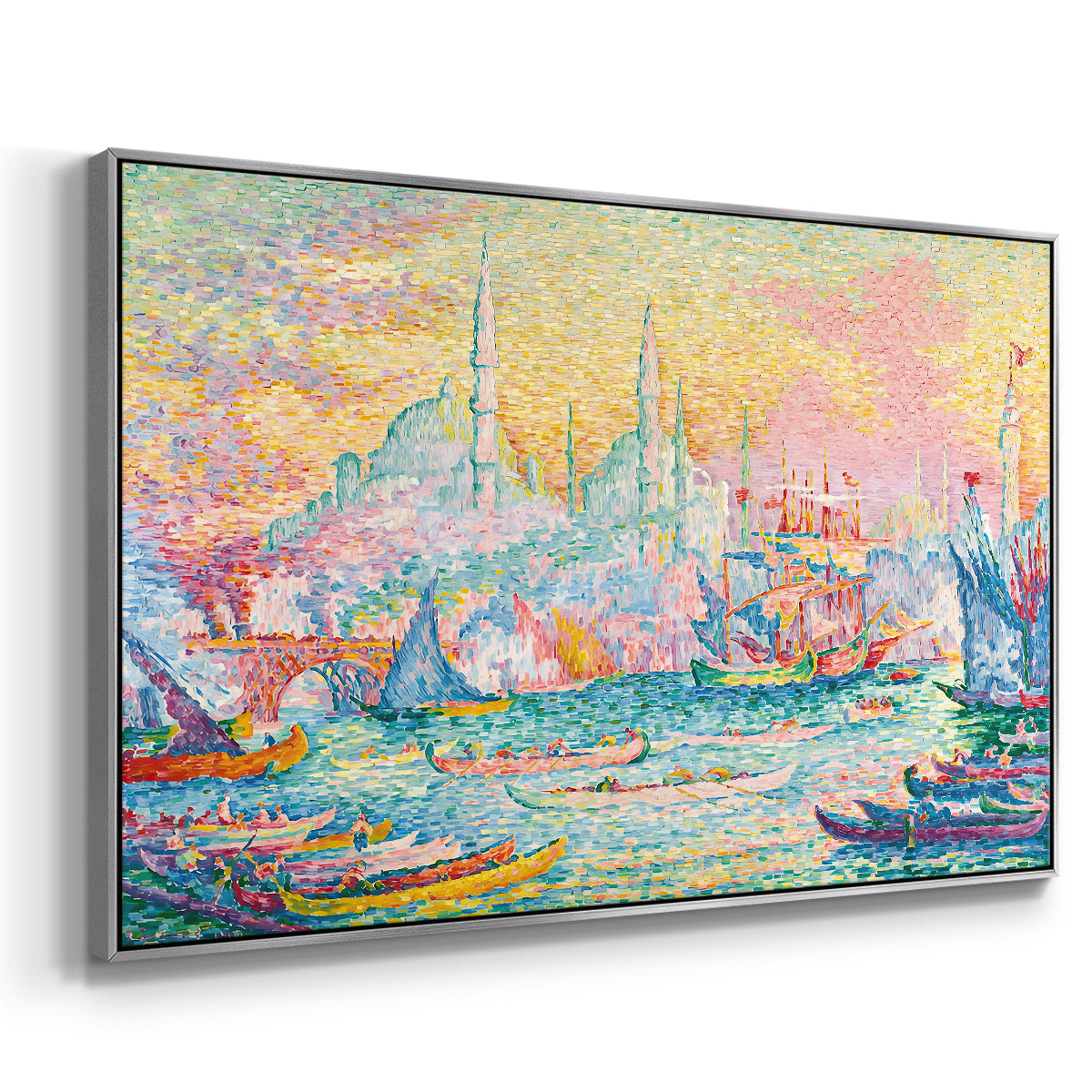 The Golden Horn, Constantinople, 1907 - Floater Framed Canvas Print