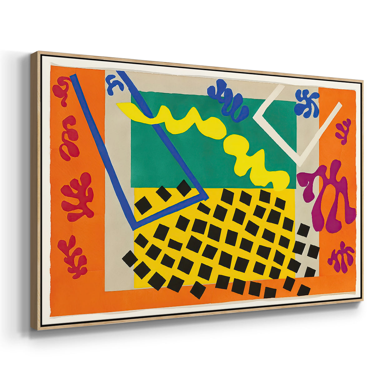 The Codomas (Les codomas), from Jazz, 1947 - Floater Framed Canvas Print