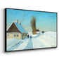 Shoveling Snow on a Beautiful Winter Day, c. 1898 - Floater Framed Canvas Print