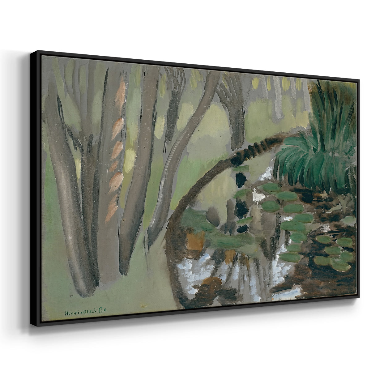 The Stream, Maintenon, 1918 - Floater Framed Canvas Print