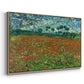 Field with Poppies, 1889 - Floater Framed Canvas Print
