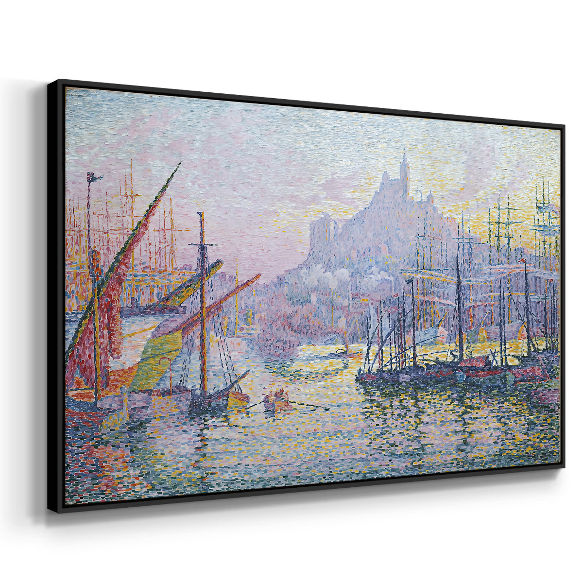 The Port of Marseille, 1905 - Floater Framed Canvas Print