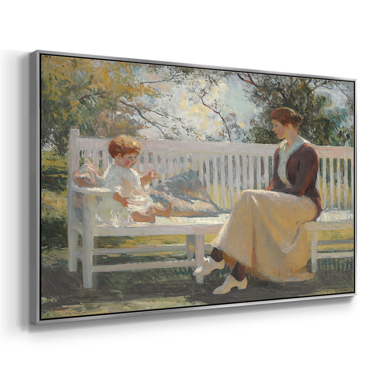 Eleanor and Benny, 1916 - Floater Framed Canvas Print