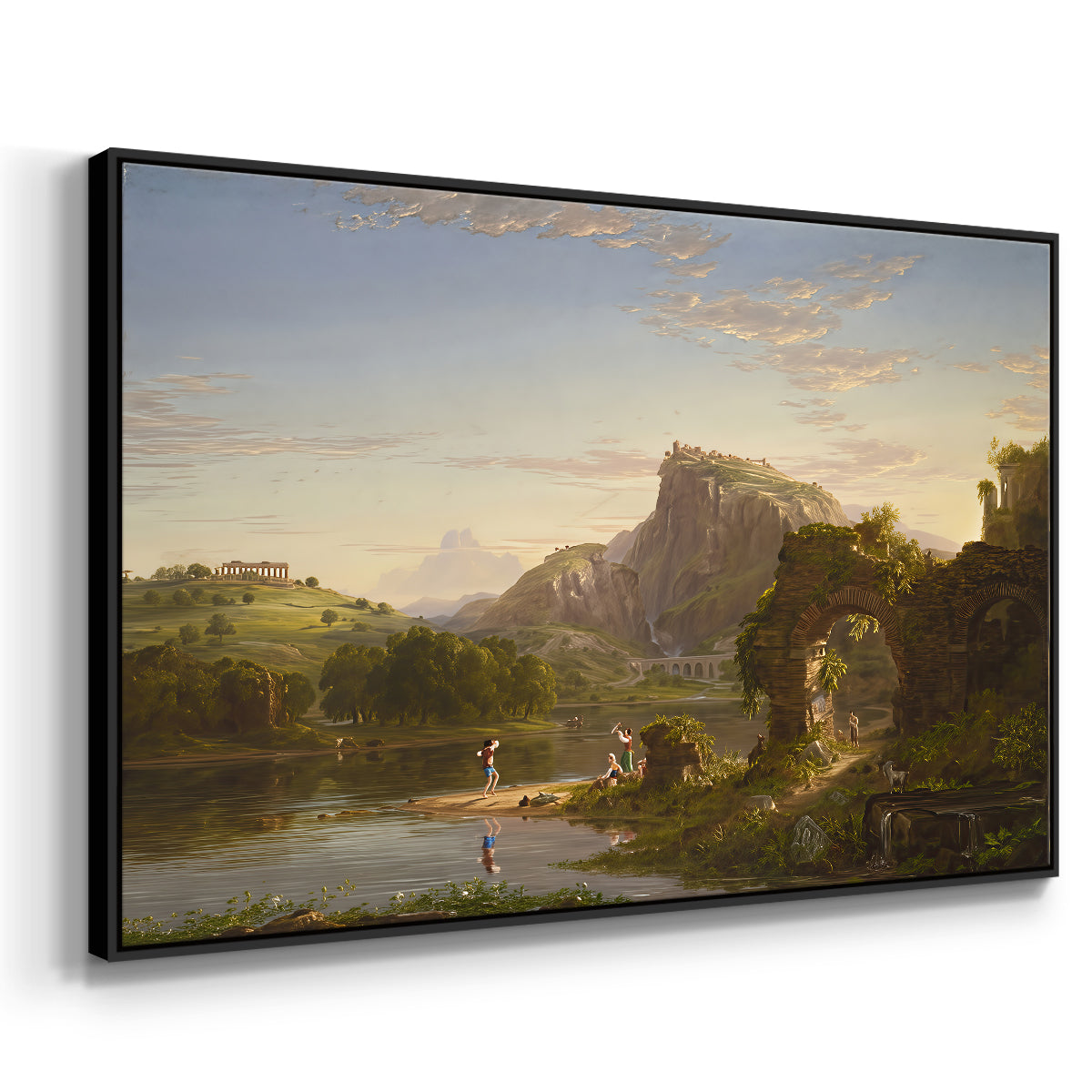 L'Allegro, 1845 - Floater Framed Canvas Print