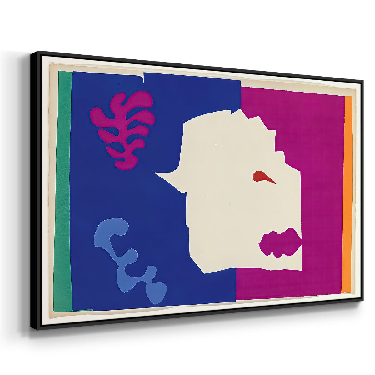 The Wolf (Le loup), from Jazz, 1947 - Floater Framed Canvas Print