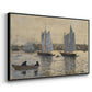 Two Schooners, Gloucester, c. 1880 - Floater Framed Canvas Print