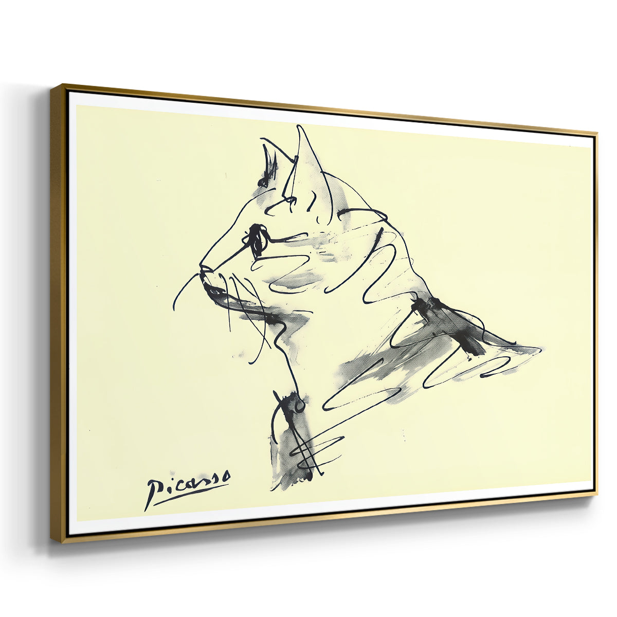 Cat (Le chat), c. 1961 - Floater Framed Canvas Print