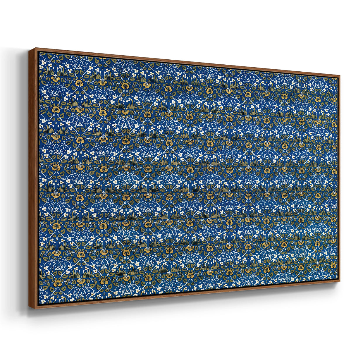 Eyebright, Green and Yellow Design, c. 1883 - Floater Framed Canvas Print