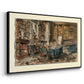 Cabinet de Flaubert à Croisset, 1874 - Floater Framed Canvas Print
