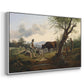 Shepherd with Billy Goat, c. 1830 - Floater Framed Canvas Print