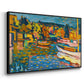 Study for Autumn Landscape with Boats, 1908 - Floater Framed Canvas Print