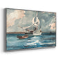 Sloop, Nassau, 1899 - Floater Framed Canvas Print
