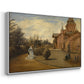 The Country House of Gustave Coûteaux, 1871 - Floater Framed Canvas Print