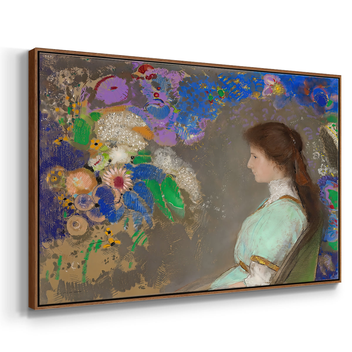 Portrait of Violette Heymann, 1910 - Floater Framed Canvas Print