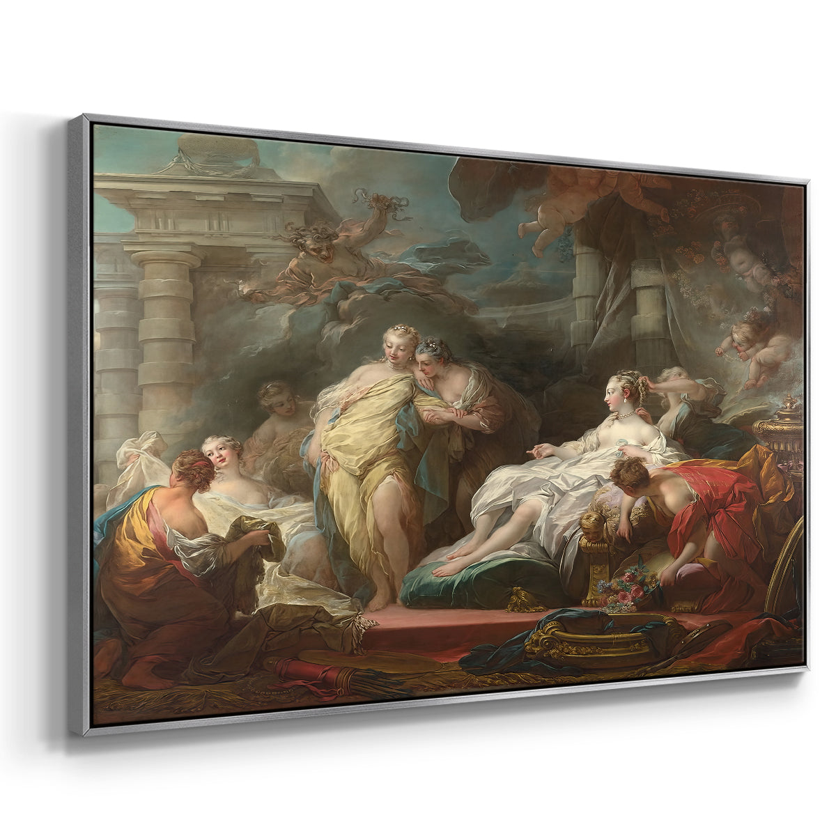 Psyche Showing Her Sisters Her Gifts from Cupid, 1753 - Floater Framed Canvas Print