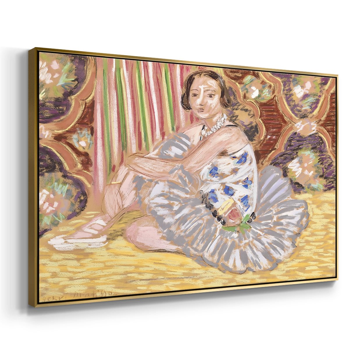 The Dancer (La danseuse), c. 1927 - Floater Framed Canvas Print