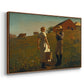 A Temperance Meeting, 1874 - Floater Framed Canvas Print