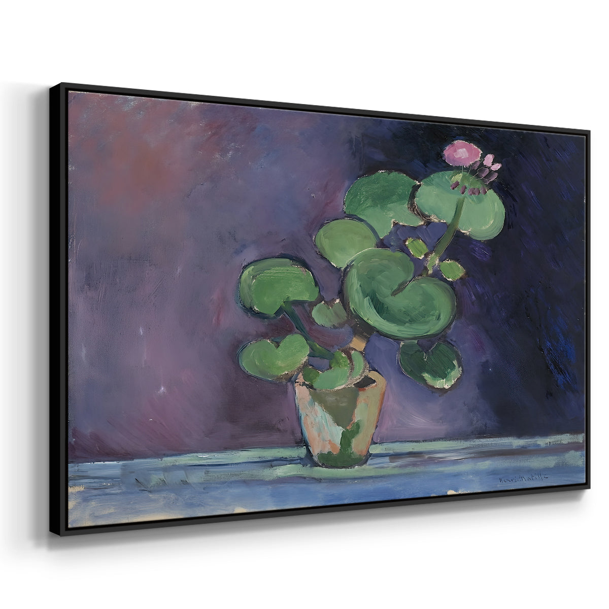 Geranium, 1909 - Floater Framed Canvas Print