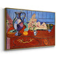 Still Life with a Pewter Jug and Pink Statuette, 1910 - Floater Framed Canvas Print