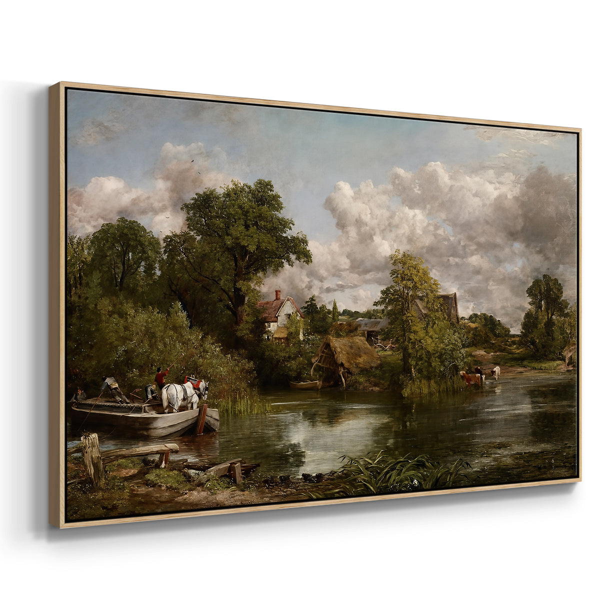 The White Horse, 1819 - Floater Framed Canvas Print