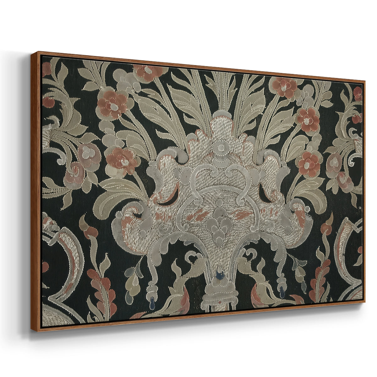 Hanging (Printed Textile), c. 18th Century - Floater Framed Canvas Print