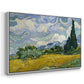 Wheat Field with Cypresses, 1889 - Floater Framed Canvas Print