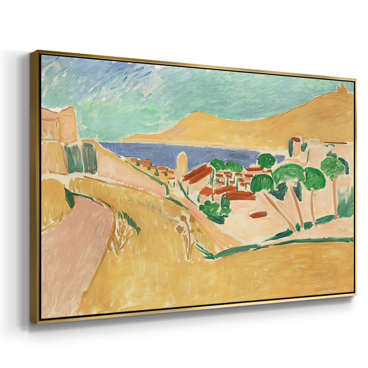 Collioure in August, c. 1911 - Floater Framed Canvas Print