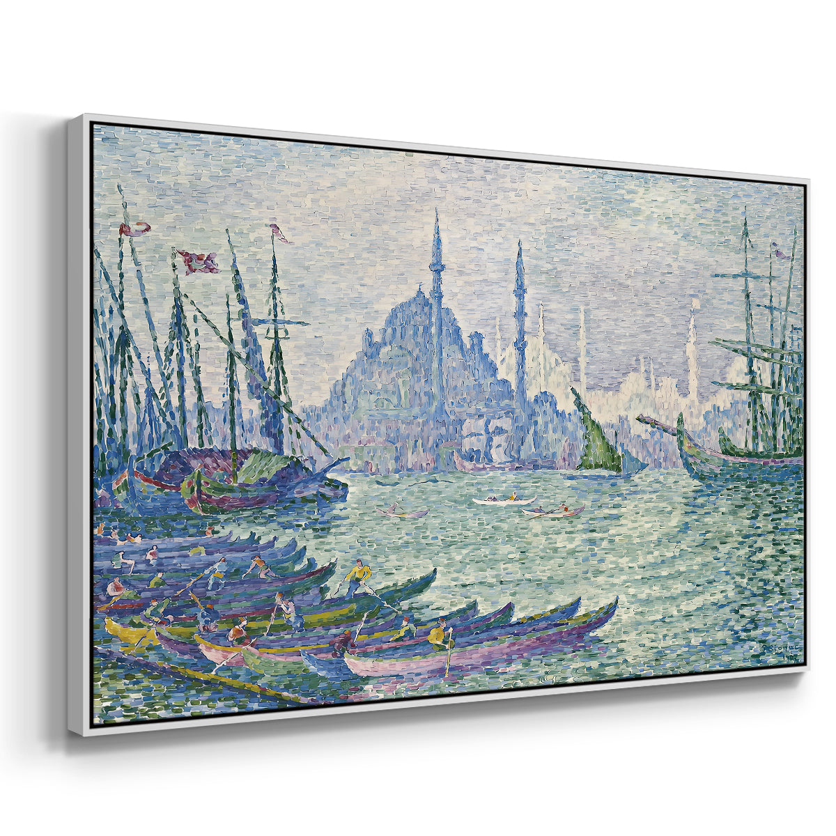 The Golden Horn, Minarets, 1907 - Floater Framed Canvas Print