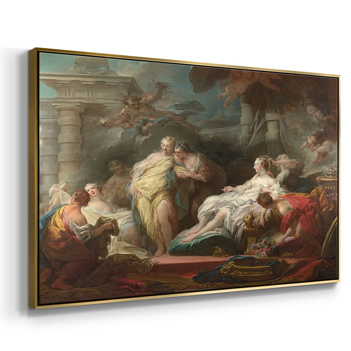 Psyche Showing Her Sisters Her Gifts from Cupid, 1753 - Floater Framed Canvas Print