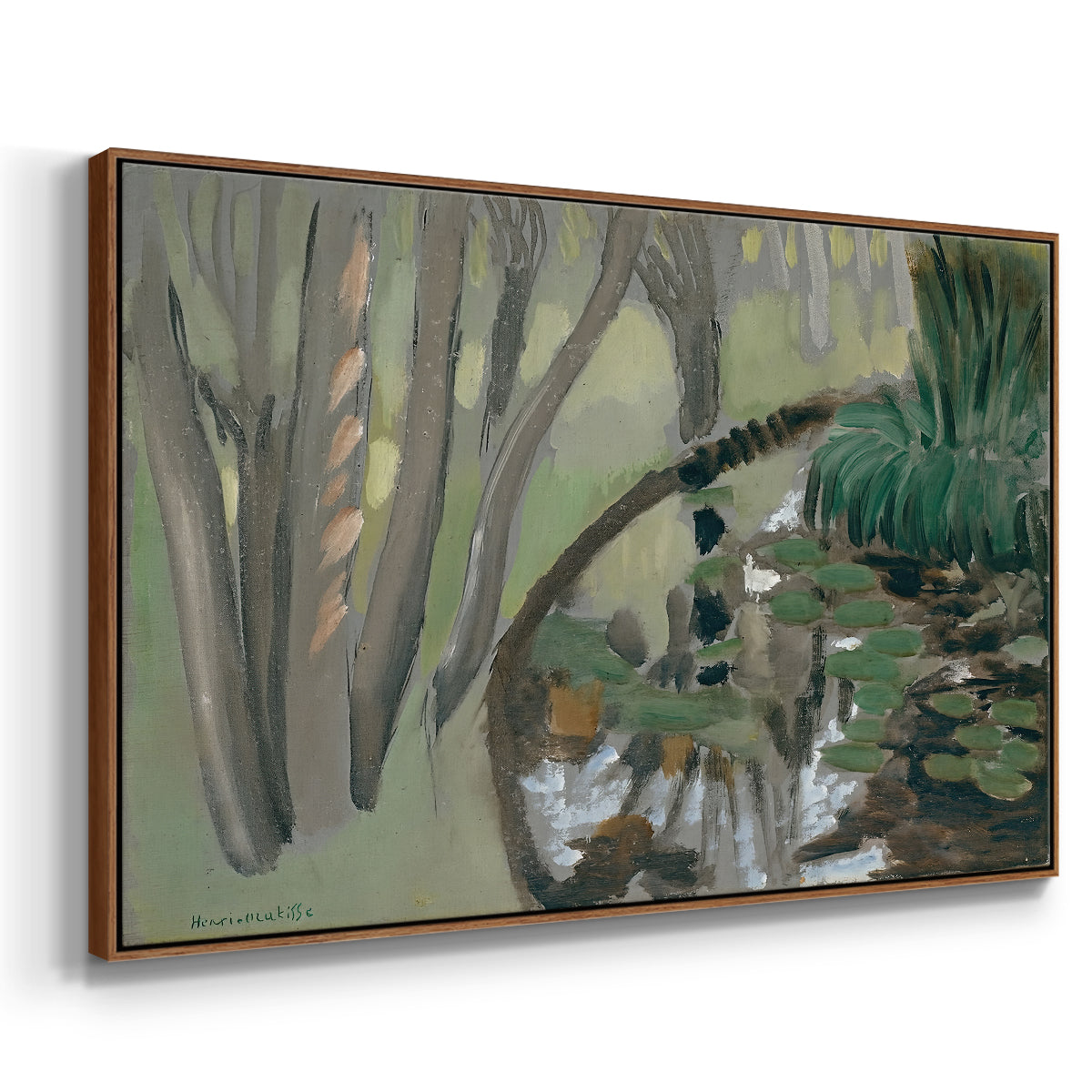 The Stream, Maintenon, 1918 - Floater Framed Canvas Print