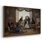 A Group of Danish Artists in Rome, 1837 - Floater Framed Canvas Print