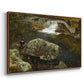 By the Mill Pond (En Mølledam), 1850 - Floater Framed Canvas Print