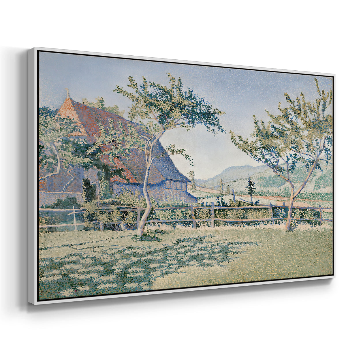 Comblat-le-Château, the Meadow, Opus 161, 1887 - Floater Framed Canvas Print