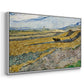 Enclosed Field with Ploughman, 1889 - Floater Framed Canvas Print