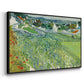 Vineyards at Auvers, 1890 - Floater Framed Canvas Print
