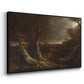Tornado in an American Forest, 1835 - Floater Framed Canvas Print