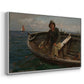 Fishermen from Rügen, 1882 - Floater Framed Canvas Print