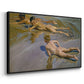 Boys on the Beach, 1910 - Floater Framed Canvas Print