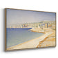 The Jetty at Cassis, Opus 198, 1889 - Floater Framed Canvas Print