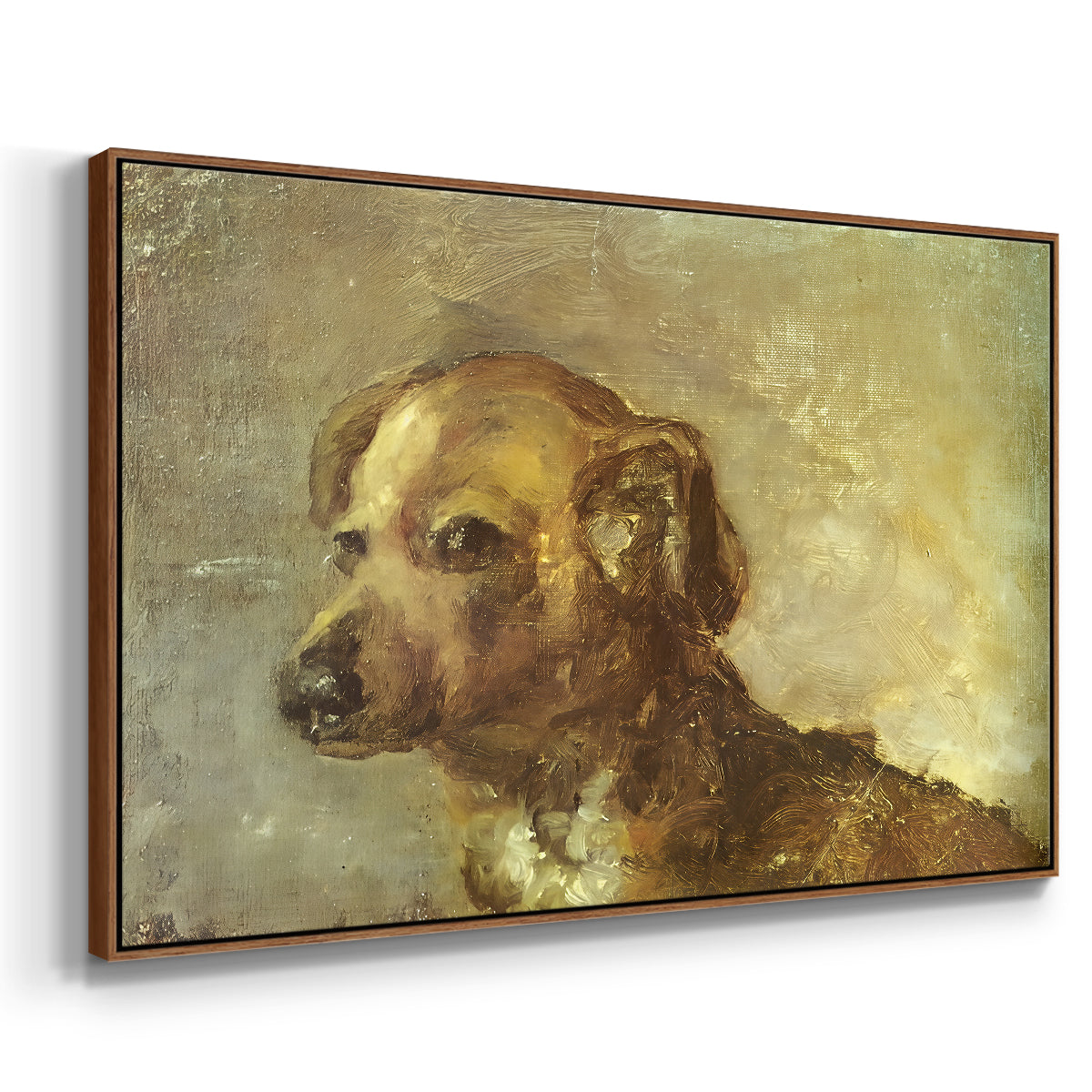 Cliper, the Artist's Dog, 1895 - Floater Framed Canvas Print