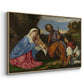 The Holy Family with a Shepherd, c. 1510 - Floater Framed Canvas Print
