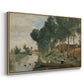 Landscape at Arleux-du-Nord, c. 1871-1874 - Floater Framed Canvas Print